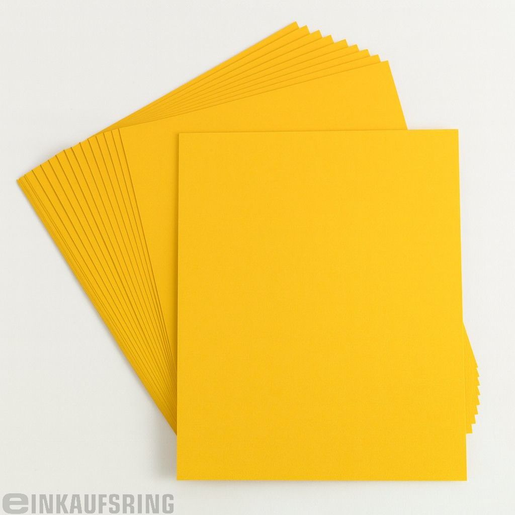 Tonpapier 130g/m², DIN A4, 100 Blatt goldgelb