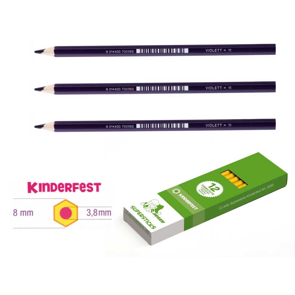 JOLLY Kinderfest 12 Stück violett