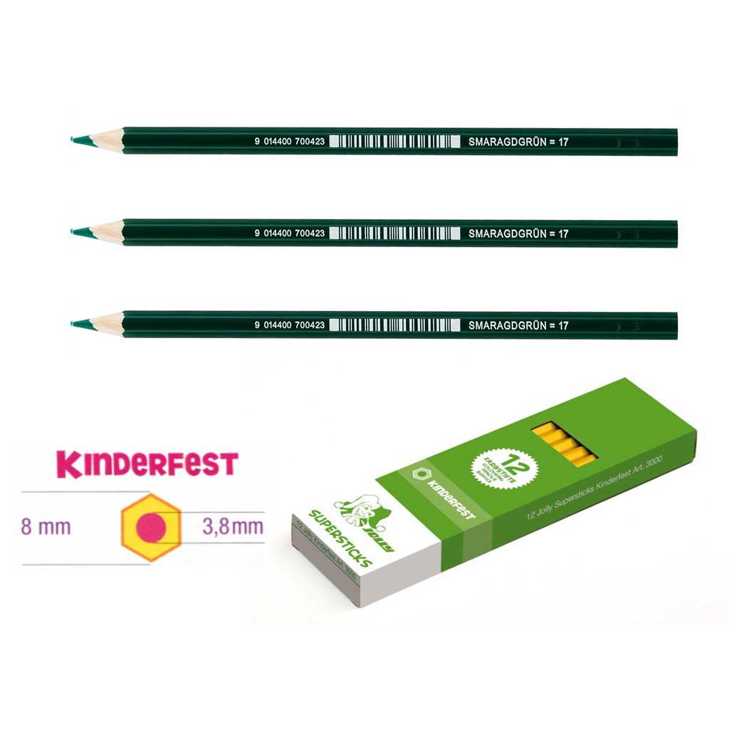 JOLLY Kinderfest 12 Stück smaragdgrün