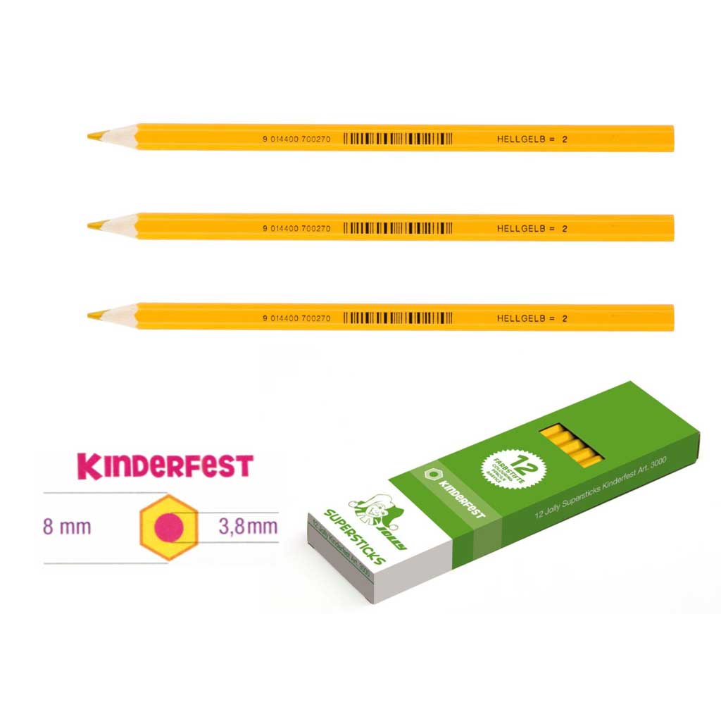 JOLLY Kinderfest 12 Stück hellgelb