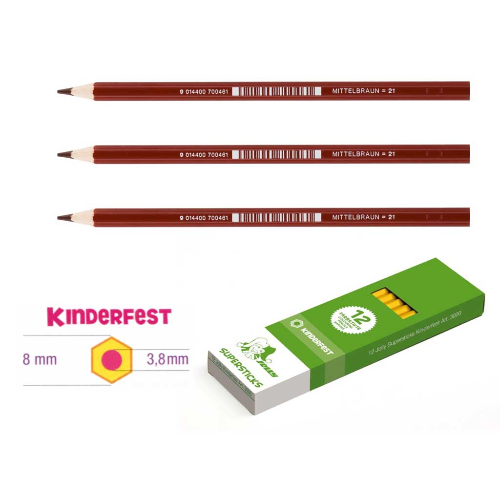 JOLLY Kinderfest 12 Stück mittelbraun