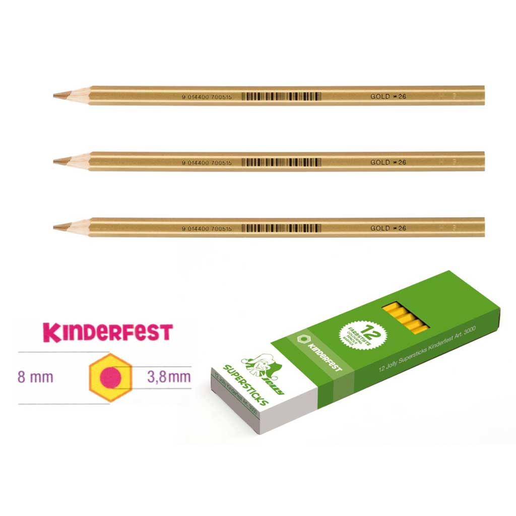 JOLLY Kinderfest 12 Stück gold