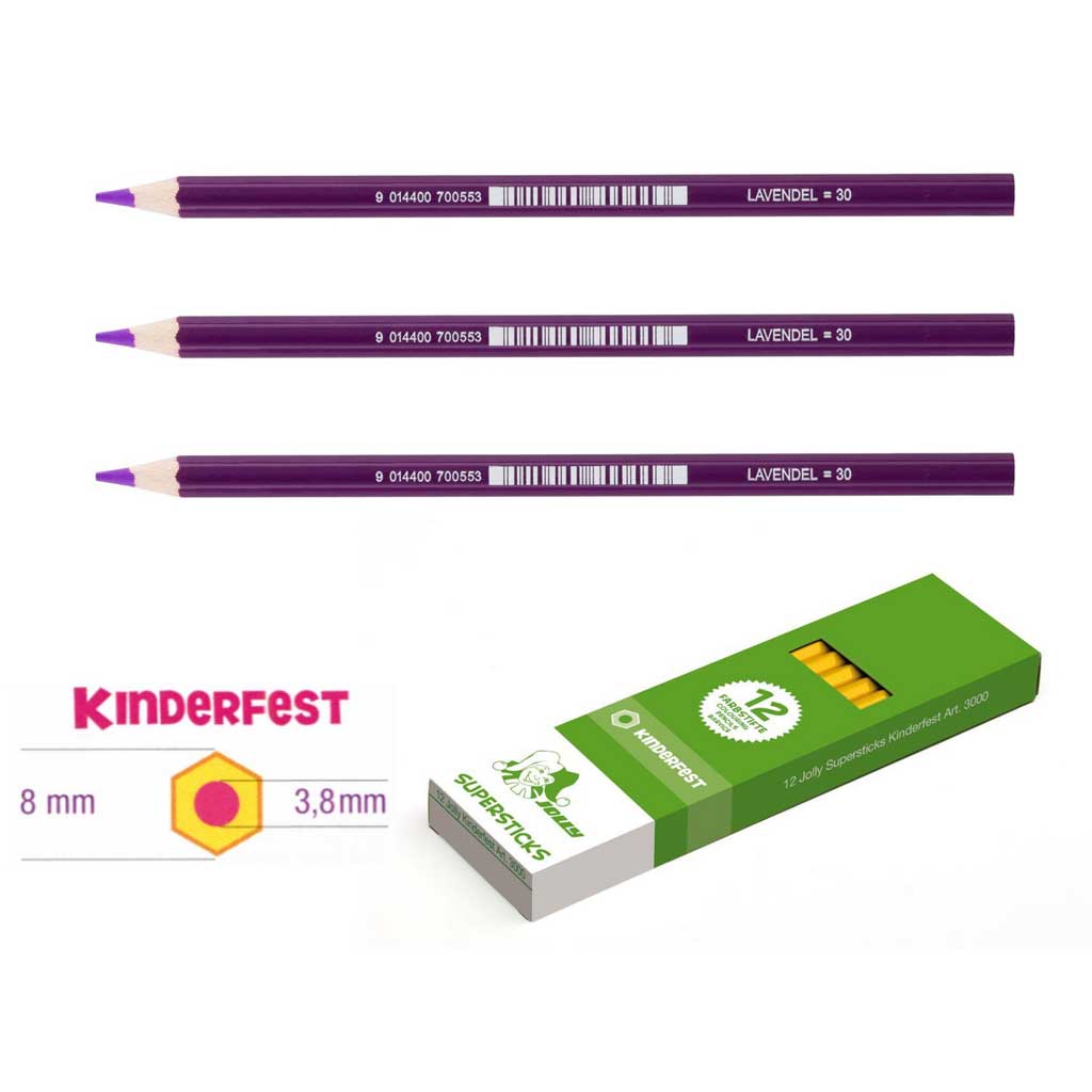 JOLLY Kinderfest 12 Stück lavendel