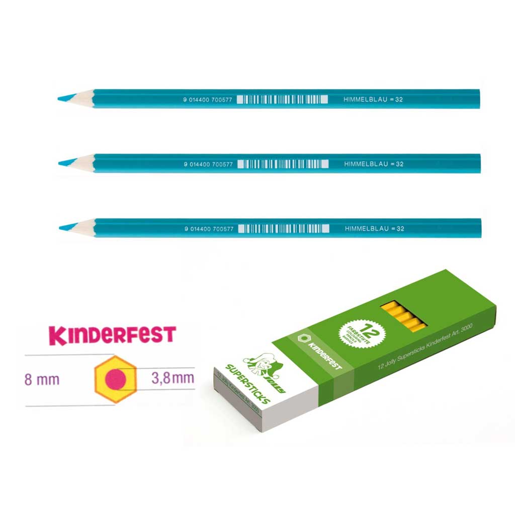 JOLLY Kinderfest 12 Stück himmelblau