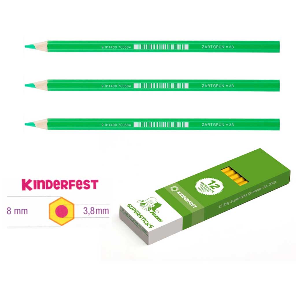 JOLLY Kinderfest 12 Stück zartgrün