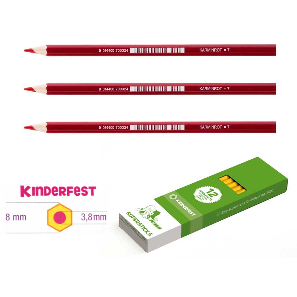 JOLLY Kinderfest 12 Stück karmin