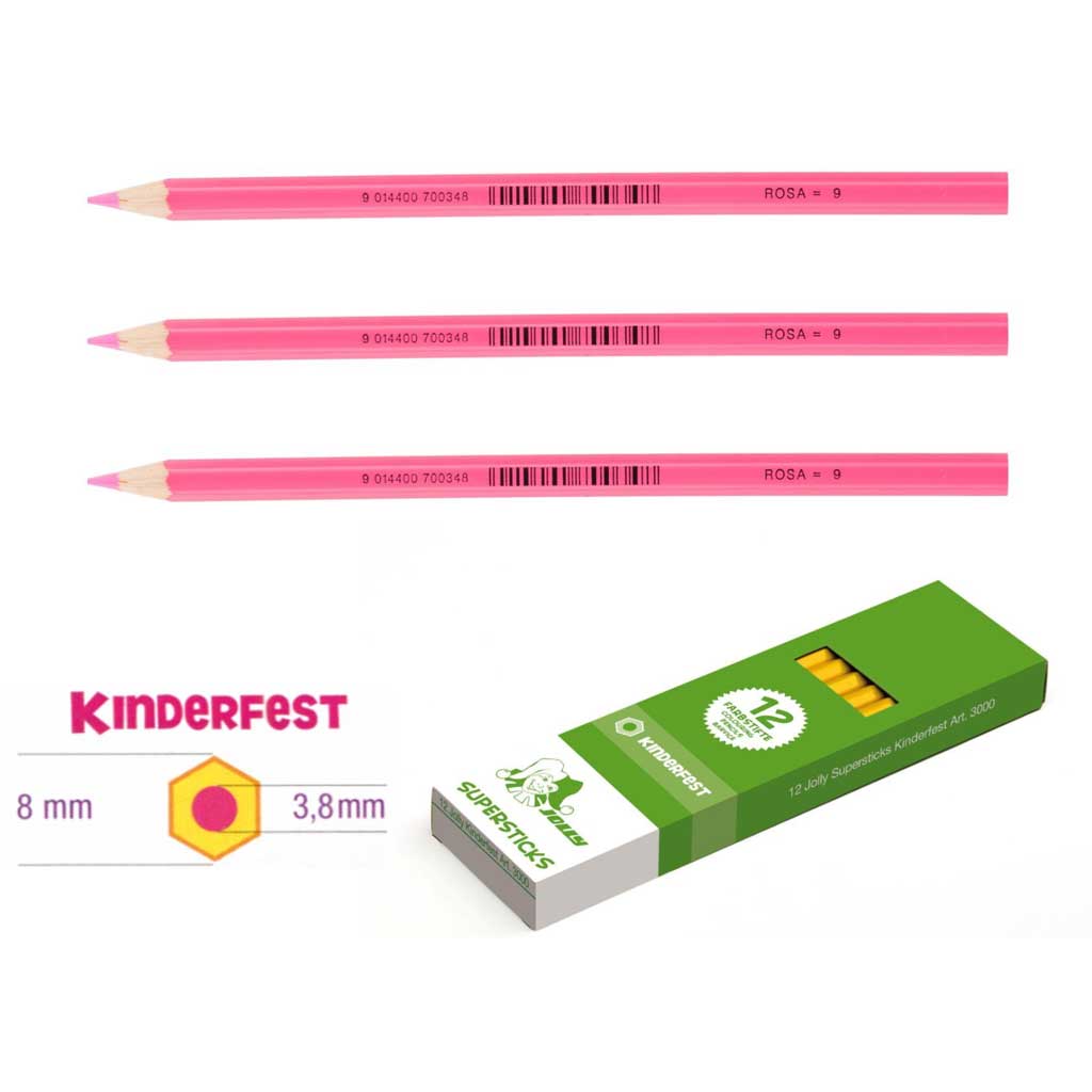 JOLLY Kinderfest 12 Stück rosa