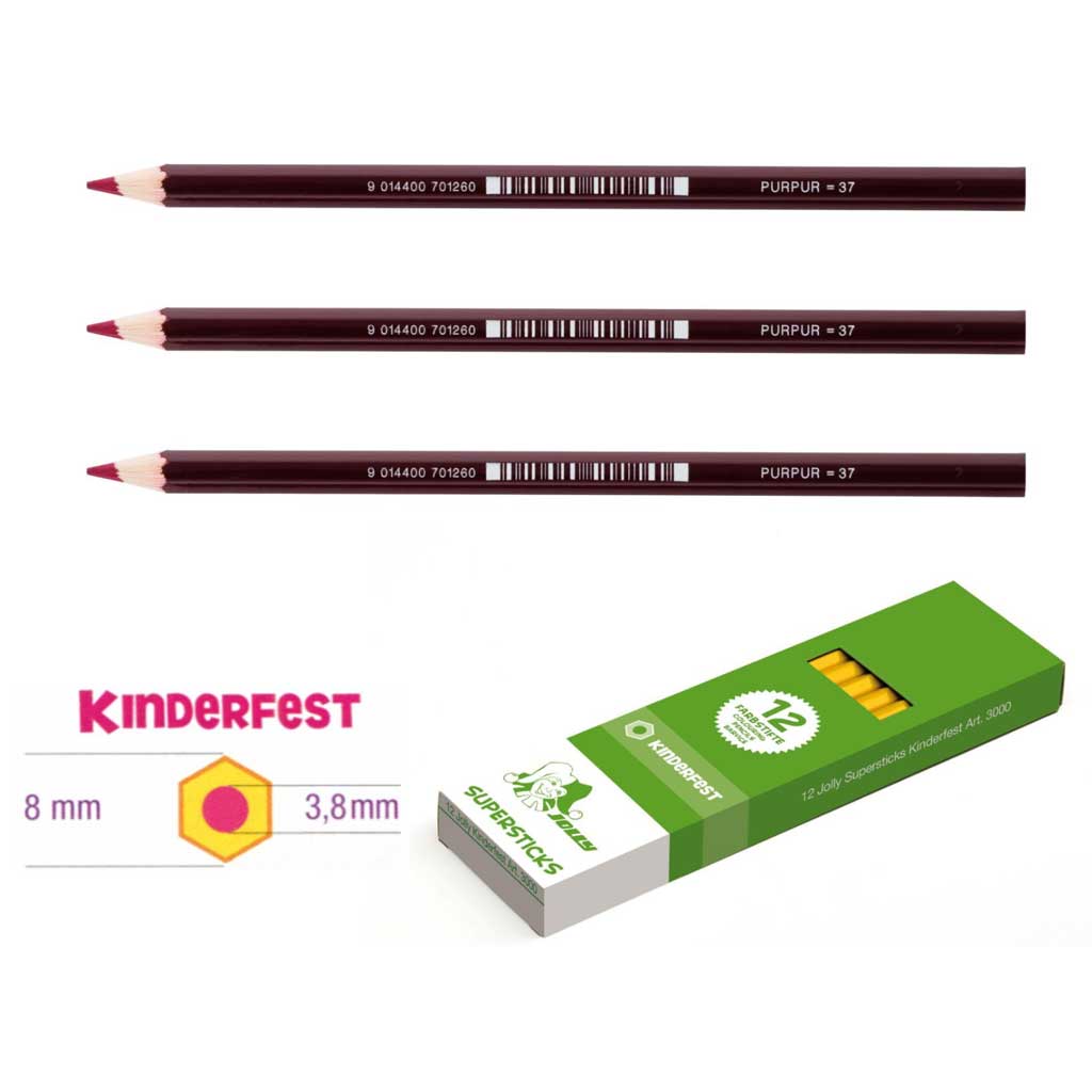 JOLLY Kinderfest 12 Stück purpur