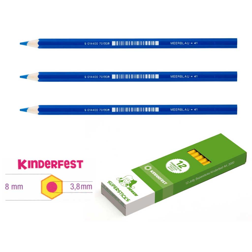 JOLLY Kinderfest 12 Stück meerblau