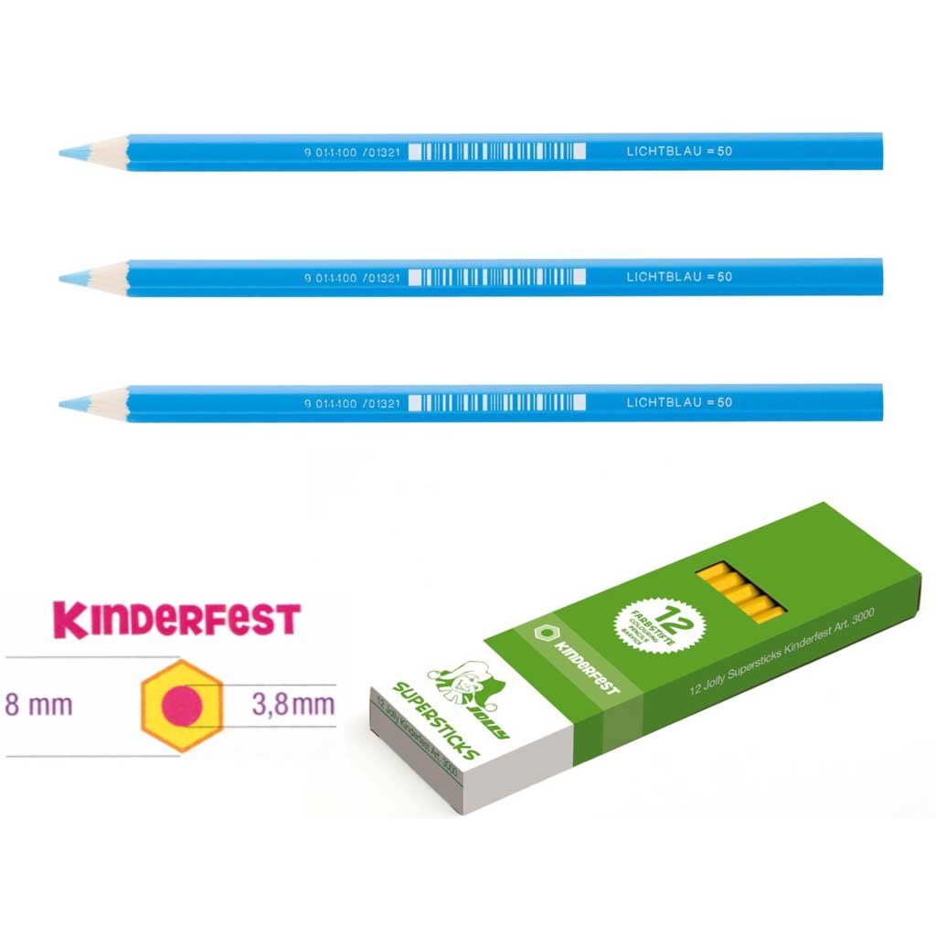 JOLLY Kinderfest 12 Stück lichtblau