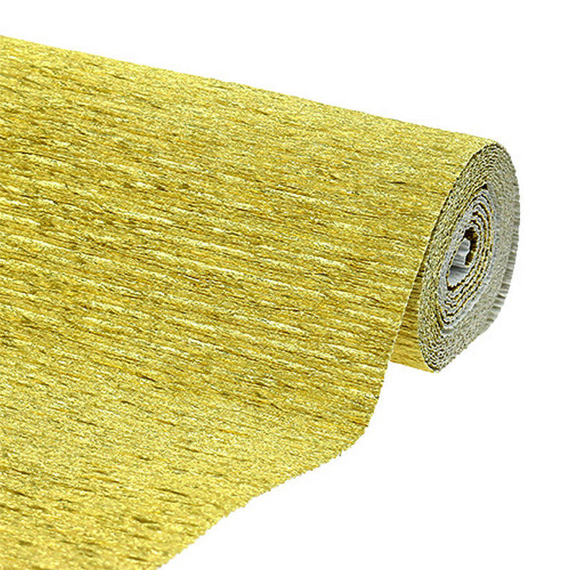 Krepppapier 50cmx2,5m 10 Lagen, gold