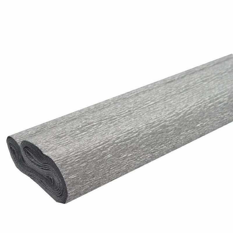 Krepppapier 50cmx2,5m 10 Lagen, silber