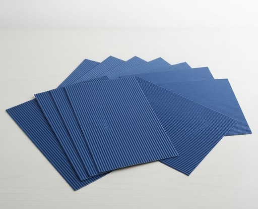 E-Wellpappe, 50x70cm, 10 Bogen blau