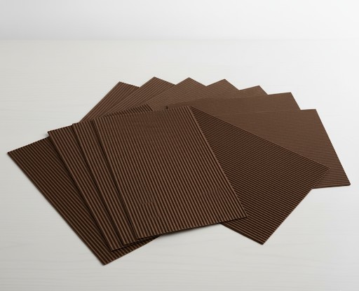 E-Wellpappe, 50x70cm, 10 Bogen braun