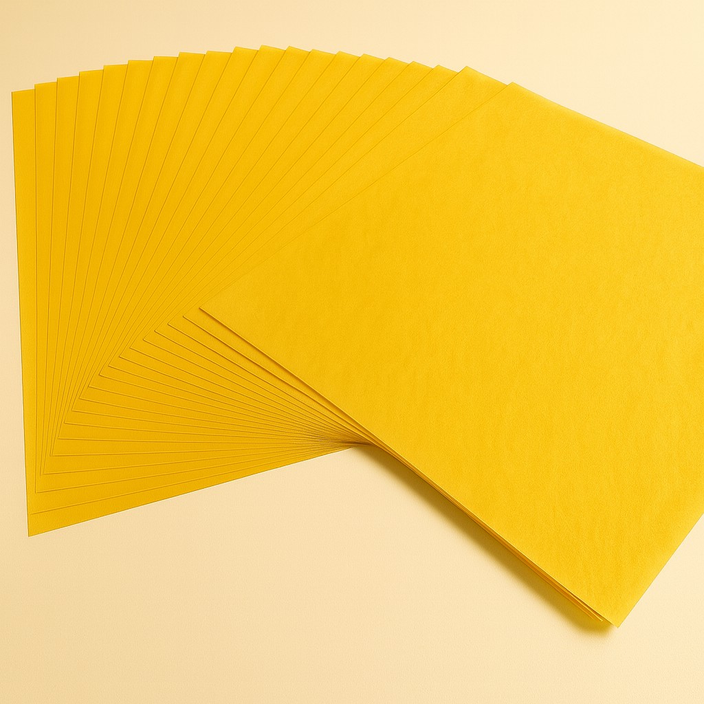 Blumenseide 20g/m², 50x70cm, 26 Bogen altgold