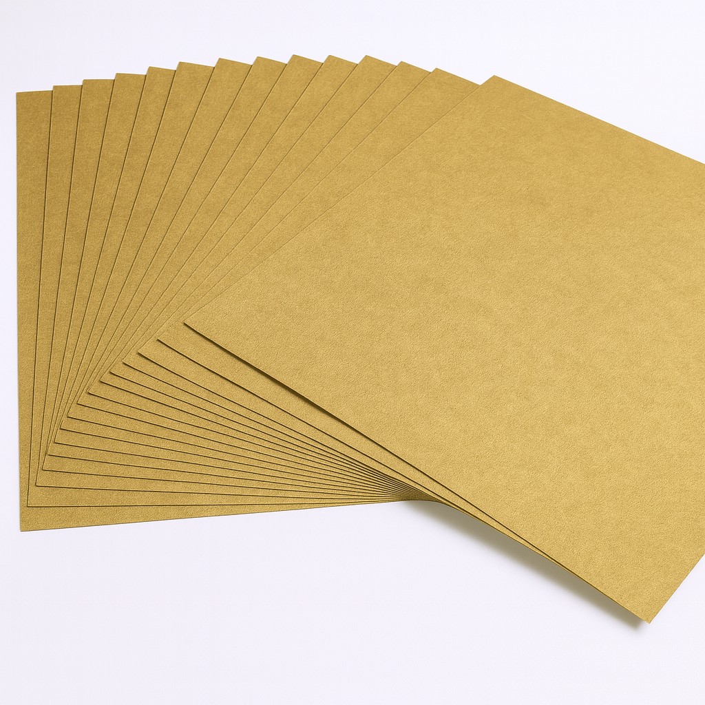 Blumenseide 20g/m², 50x70cm, 26 Bogen gold