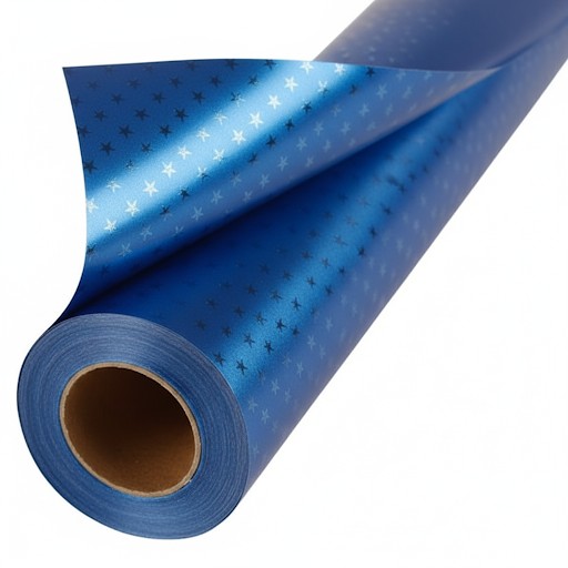 Alu-Sternenfolie 10mx50xcm blau