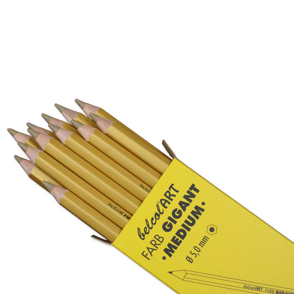 belcolART FARB GIGANT MEDIUM, 12 Stifte Gold