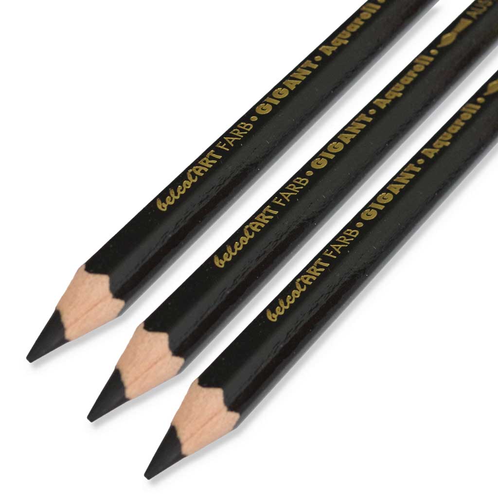 belcolART Aquarell Farbgigant,12 Stk., schwarz