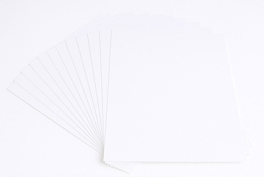 Fotokarton 300g/m², 50x70cm, 25 Bogen weiß