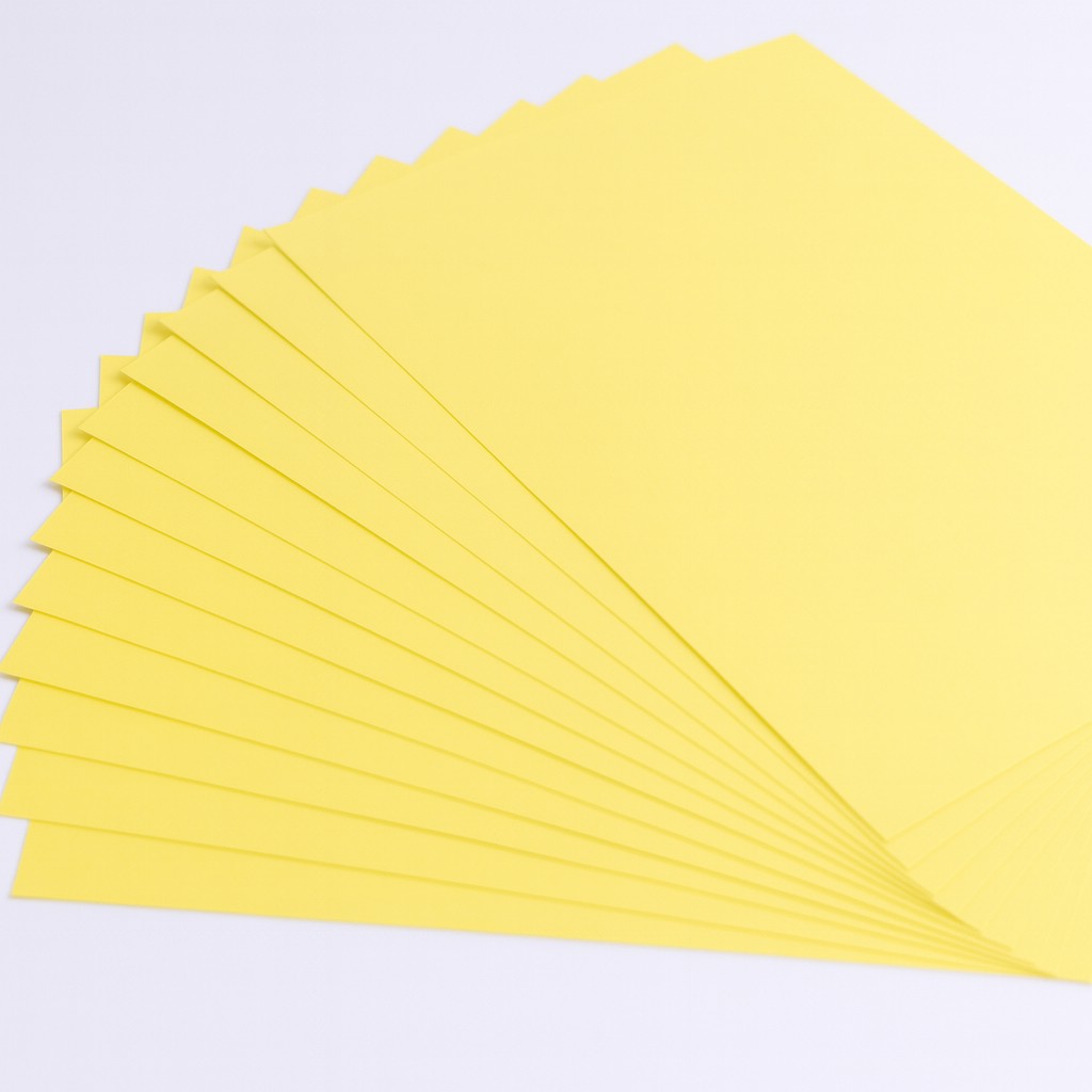 Tonpapier 130g/m², DIN A4, 100 Blatt zitronengelb