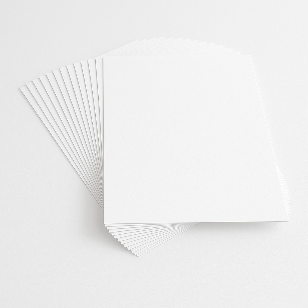 Fotokarton DIN A4, 50 Blatt weiß