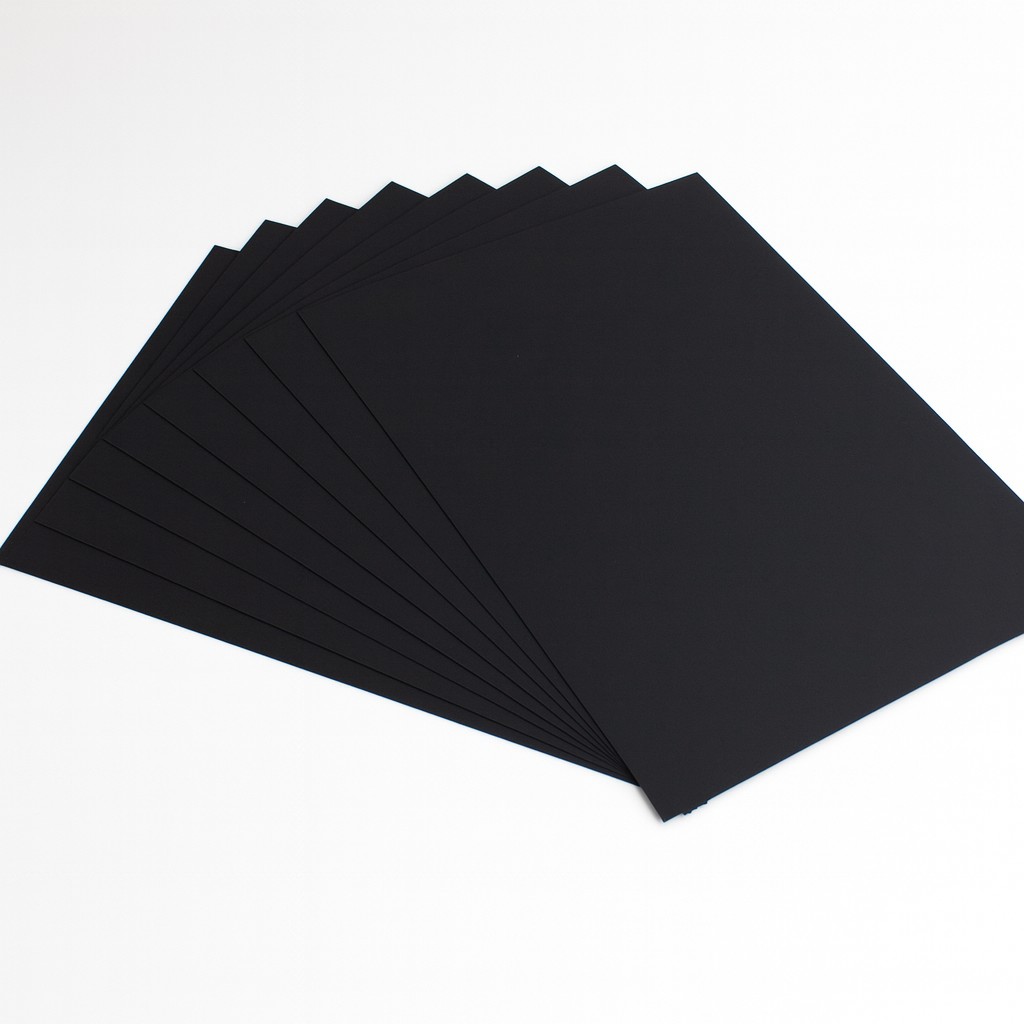 Fotokarton 300 g 70x100cm 10 Bl. schwarz