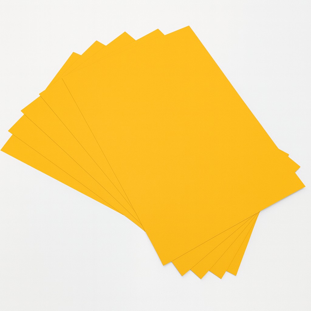 Fotokarton 50x70cm, 10 Bogen dunkelgelb