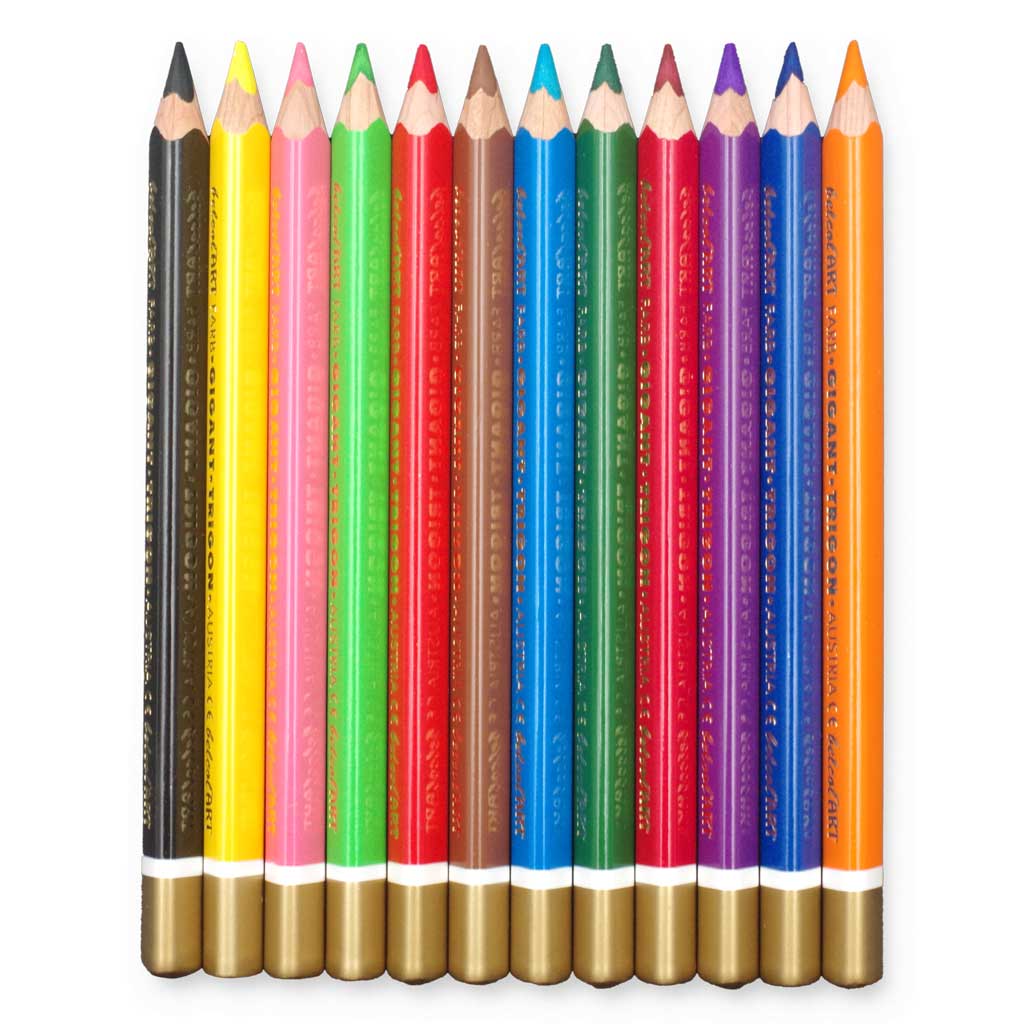 belcolART TRIGON 12er Set farbig sortiert