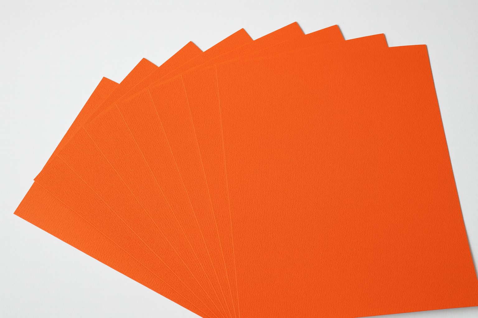 Tonkarton genarbt 50x70cm, 10 Bogen orange
