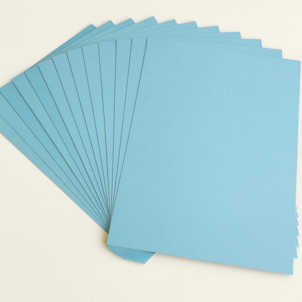 Tonpapier 130g/m², 50x70cm, 25 Bogen eisblau